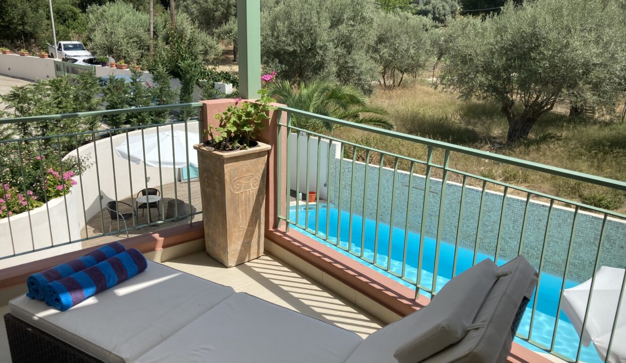 Tranquil apartment balcony